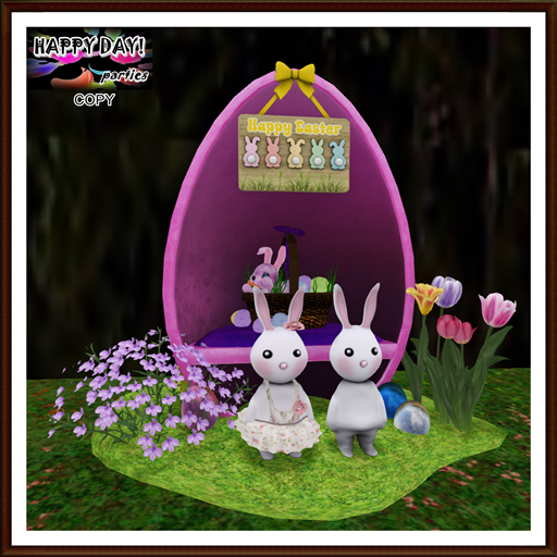 Easter - Scene with Big Easter Egg