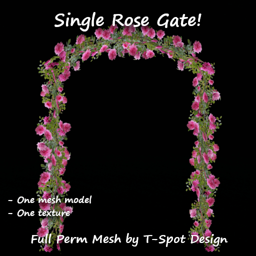 T-Spot Mesh - Single Rose Gate - FP - LI=1.2