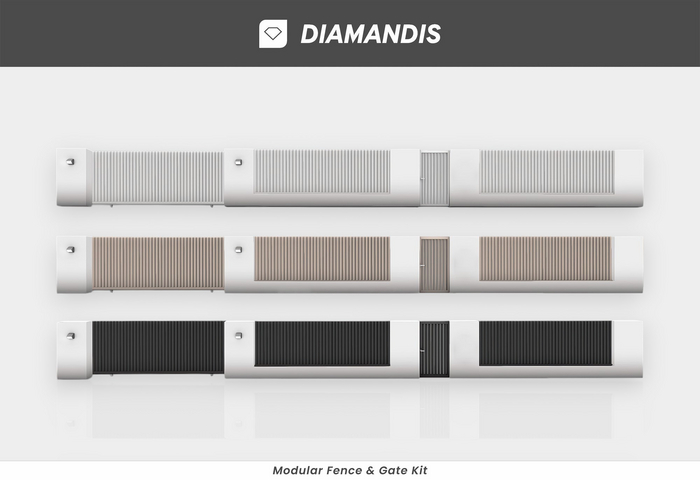 Diamandis | Modular Fence & Gate Kit #2 (Modern)