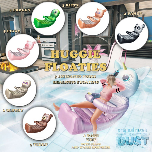 1 DUST: Uny Huggie Floatie RARE