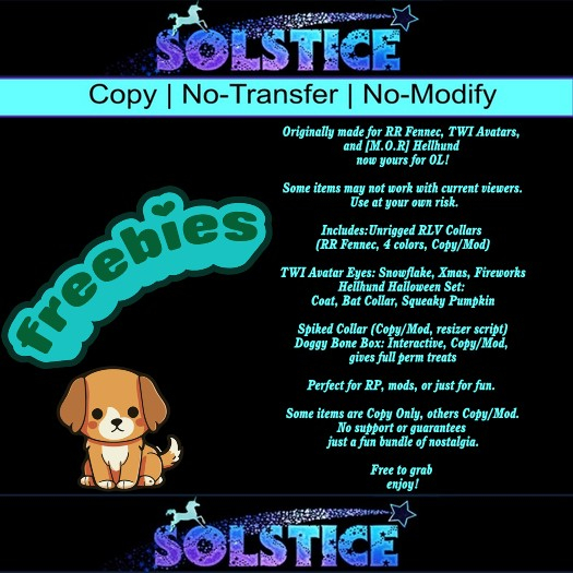 Solstice - Dog/TWI Related Freebies