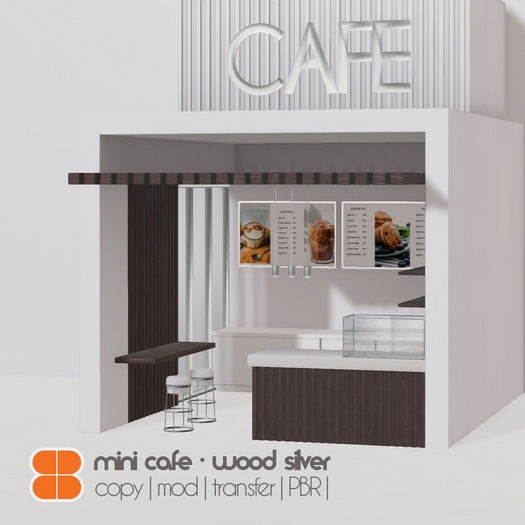 8 Mini Cafe - WOOD SILVER