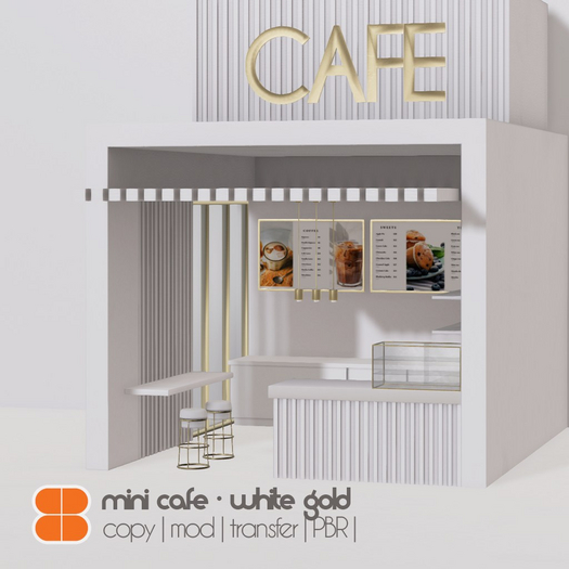 8 Mini Cafe - WHITE GOLD