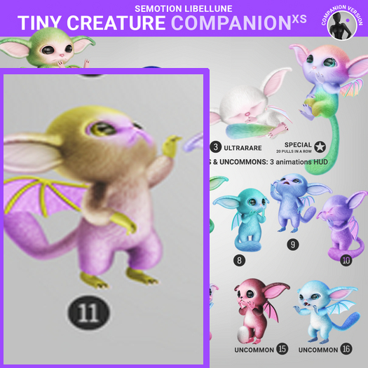 SEmotion Libellune Tiny Creature XS Companion COMMON 11
