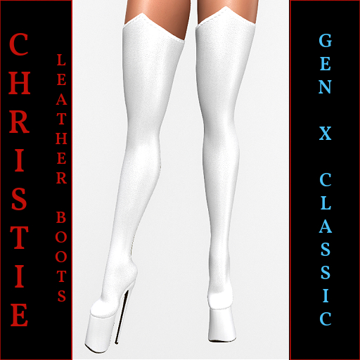 Christie-Leather Boots-White-Gen X Classic