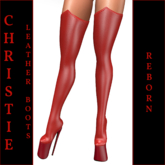 Christie-Leather Boots-Red-Reborn