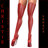 Christie-Leather Boots-Red-Legacy