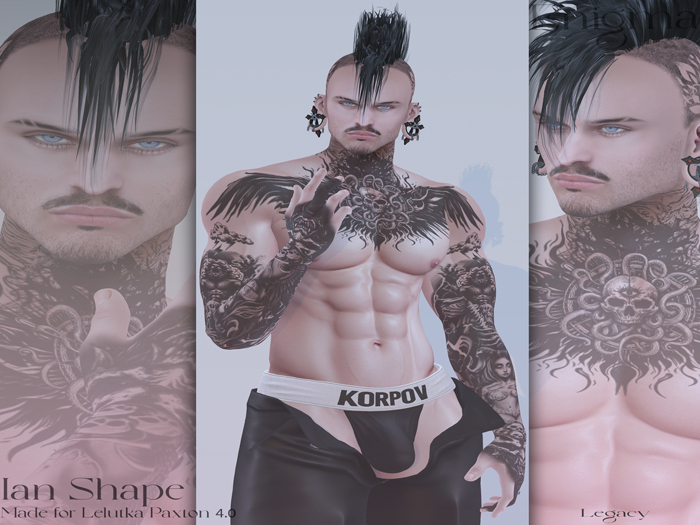 {Enigma} Ian Shape Lelutka Paxton 4.0