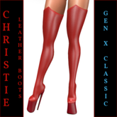 Christie-Leather Boots-Red-Gen X Classic