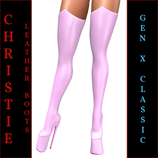 Christie-Leather Boots-Pink-Gen X Classic