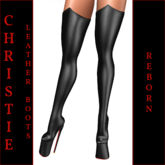 Christie-Leather Boots-Black-Reborn