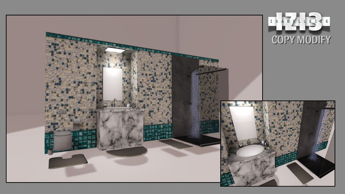 Animated Shower  (Copy & Modify) Blue