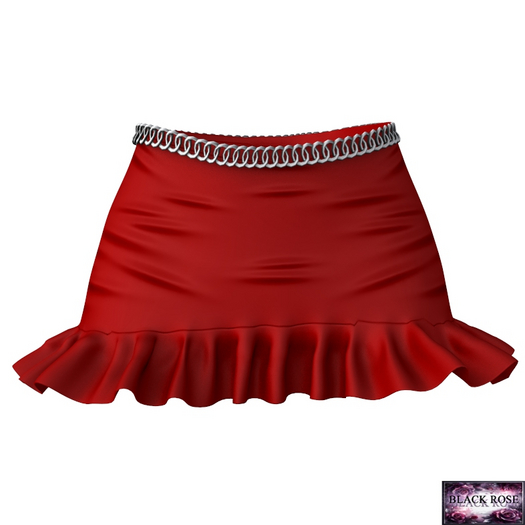 Red Chain Skirt LaraX
