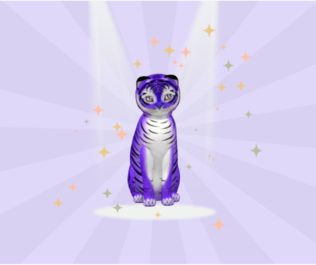 Kittycats Box ♂ - Tiger! - Lavender Chocolate Tipped Flame