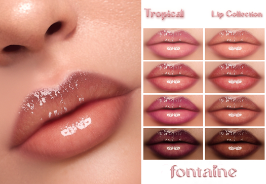 Fontaine Cosmetics - Tropical Lips Collection
