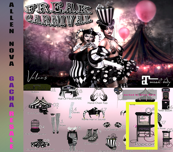 05. Freak Carnival PopCorn Machine - VULNUS - SALE !