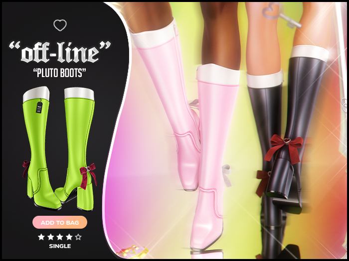 "Off-Line" x "Pluto" Boots / Treuse