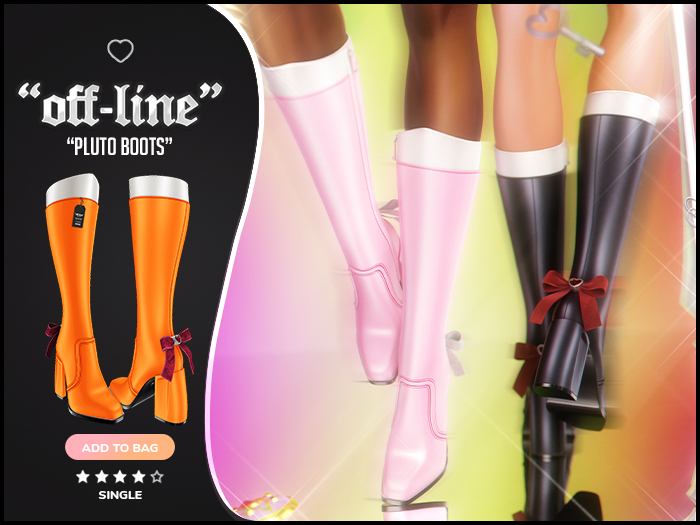 "Off-Line" x "Pluto" Boots / Tangerine