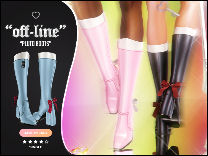 "Off-Line" x "Pluto" Boots / Sky