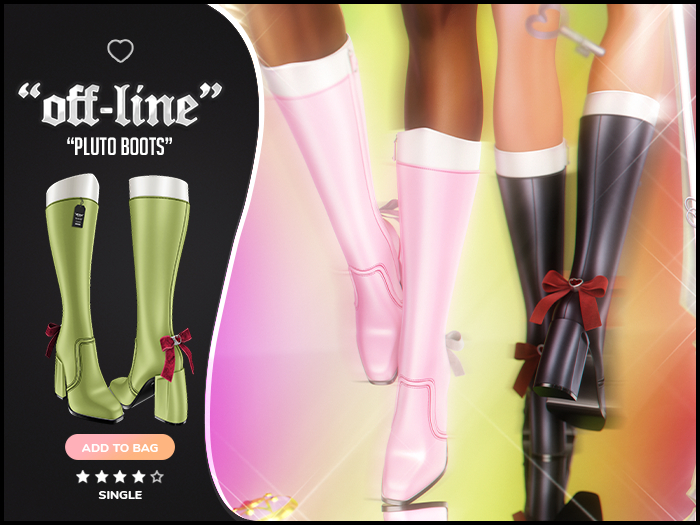 "Off-Line" x "Pluto" Boots / Pistachio