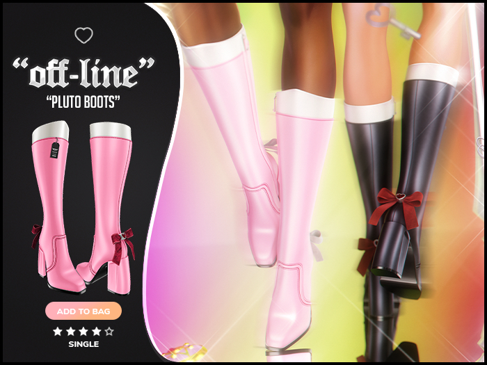 "Off-Line" x "Pluto" Boots / Pinky