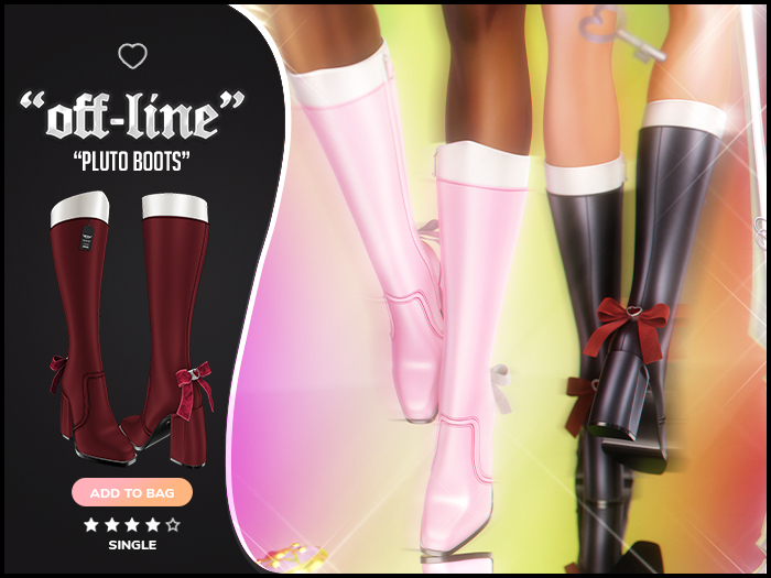 "Off-Line" x "Pluto" Boots / Oxblood