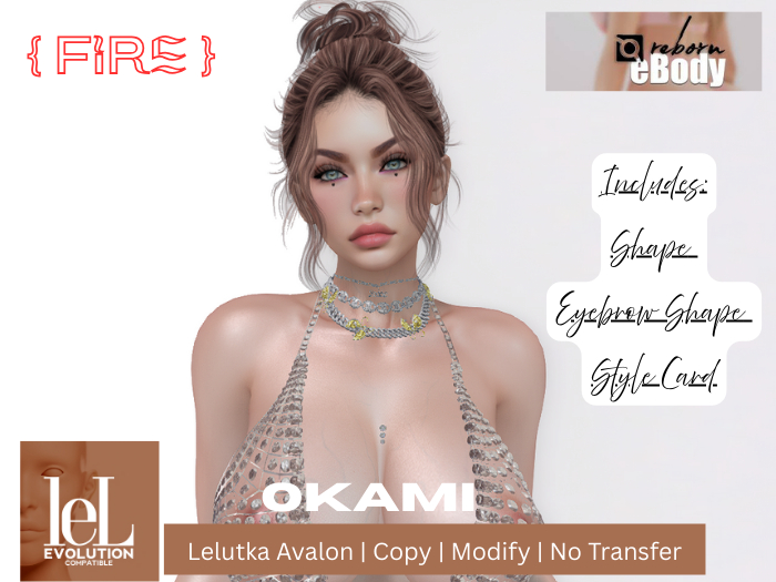 {Fire} - Okami Shape - [eBody Reborn & Avalon]