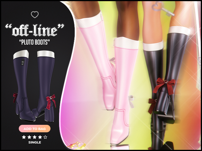 "Off-Line" x "Pluto" Boots / Eggplant