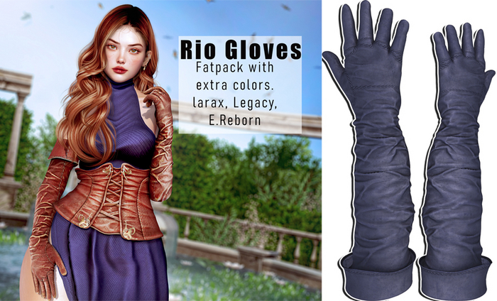 UNA. Rio Gloves Blue
