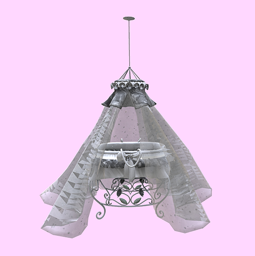 Bebe's Bassinet {Shabby} Silver