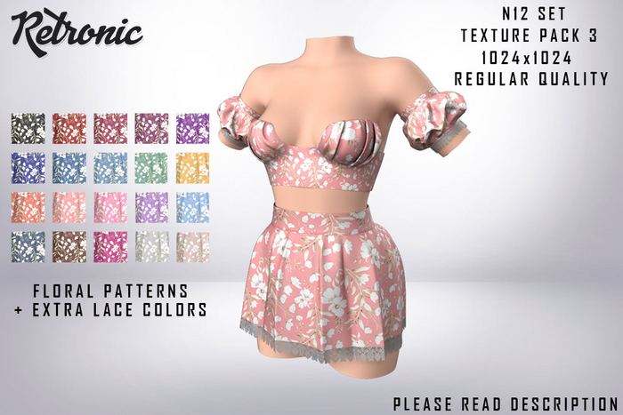 [RETRONIC] N12 Set Full Perm Texture Pack 3 - 1024)
