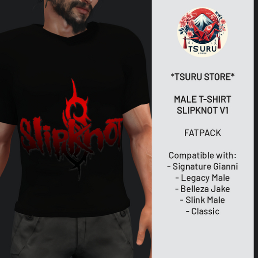 *Tsuru Store* Male T-Shirt - Slipknot v1