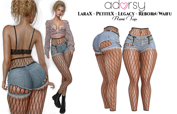 adorsy - Crystal Shorts Faded - LaraX/Legacy/PetiteX/Reborn/Waifu