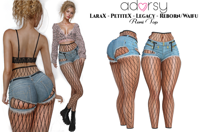 adorsy - Crystal Shorts Splash - LaraX/Legacy/PetiteX/Reborn/Waifu