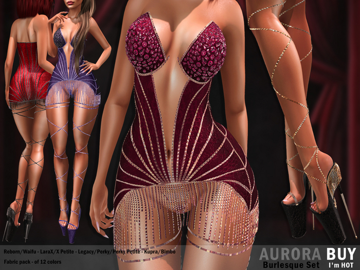 AURORA Burlesque Set Fabric