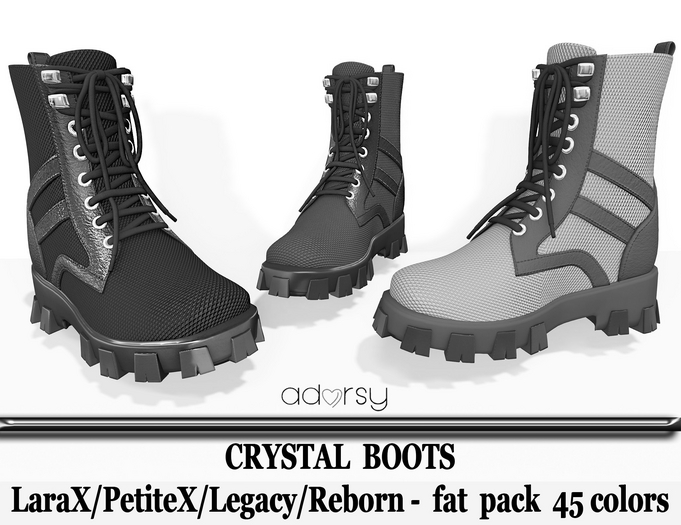adorsy - Crystal Shoes DEMO - LaraX/Legacy/PetiteX/Reborn/Waifu