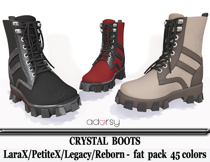 adorsy - Crystal Shoes Fatpack - LaraX/Legacy/PetiteX/Reborn/Waifu