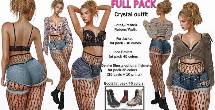 adorsy - Crystal SET BUY ALL PACK - LaraX/Legacy/PetiteX/Reborn/Waifu