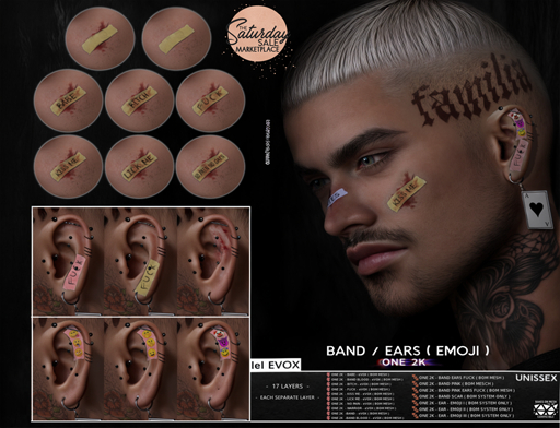 ONE 2K  - BAND / EARS ( EMOJI ) - eVOX ( BOM MESH )