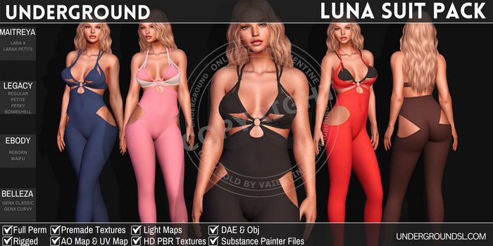 [UG MESH] LUNA SUIT PACK (DAE)