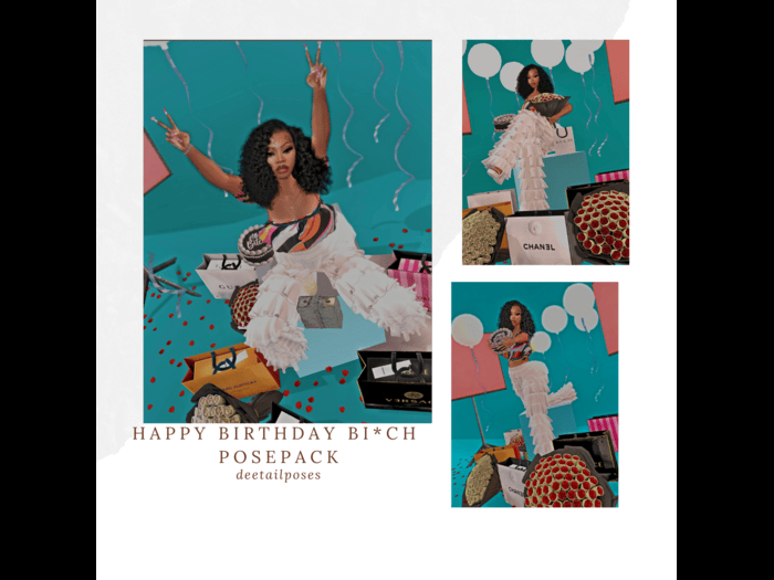 Happy Birthday Bi*ch Posepack