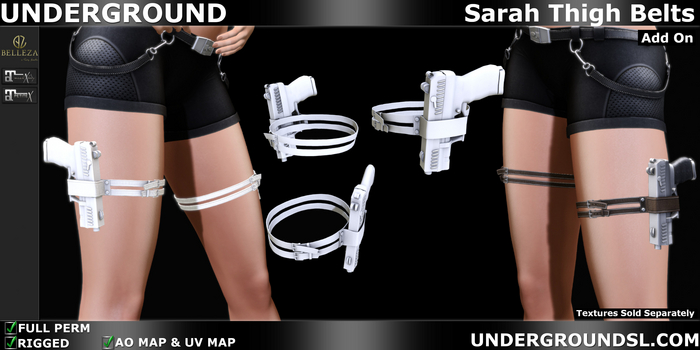 (UG FULL PERM) - Sarah Thigh Belts Add On