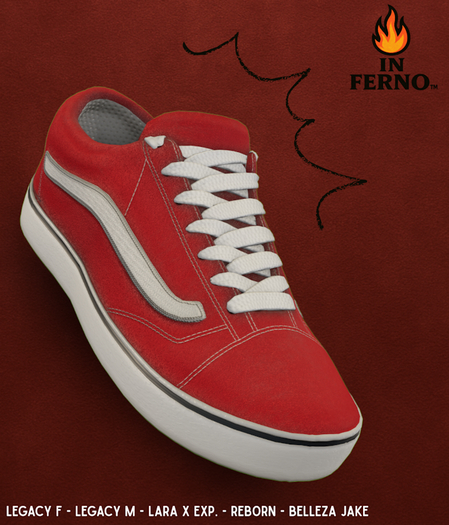 in Ferno - Dans Sneakers Red