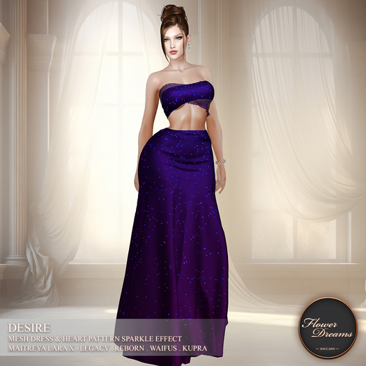 .:FlowerDreams:.Desire gown - purple Demo