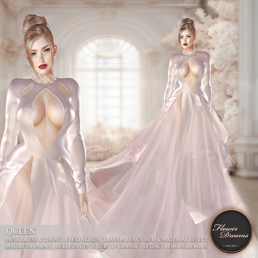 .:FlowerDreams:.Queen gown - rose