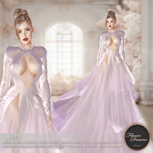 .:FlowerDreams:.Queen gown - light pink
