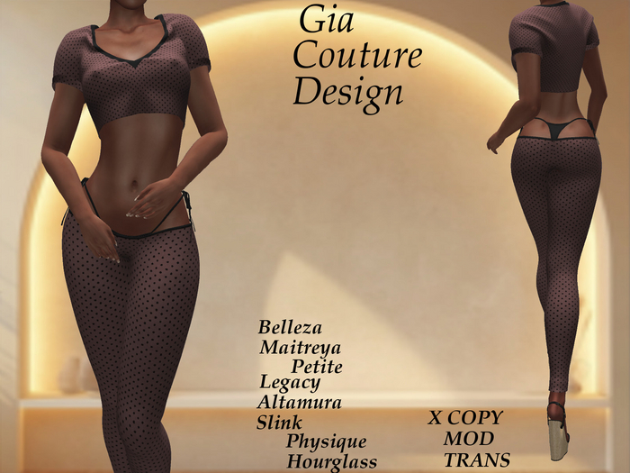 "GCD" Aidyl Lounge Set Mocha