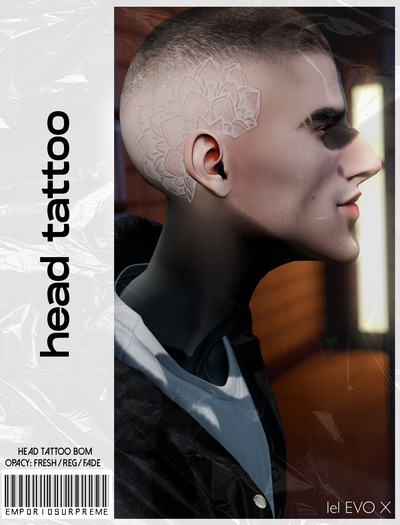 [ES] Head Tattoo Flower White .pack