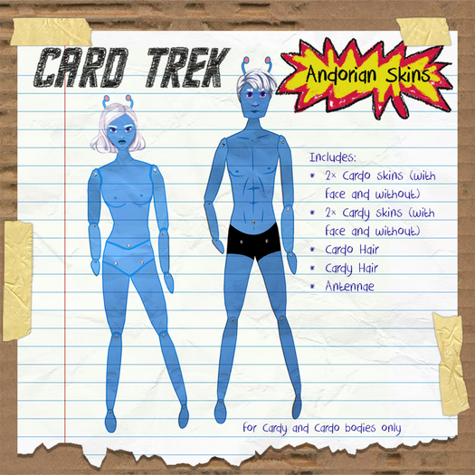 Card Trek Cardy/Cardo Skins - Andorian