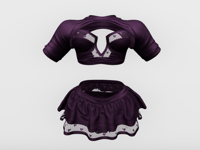 :TTC: - Twistys Rose Outfit - Purple